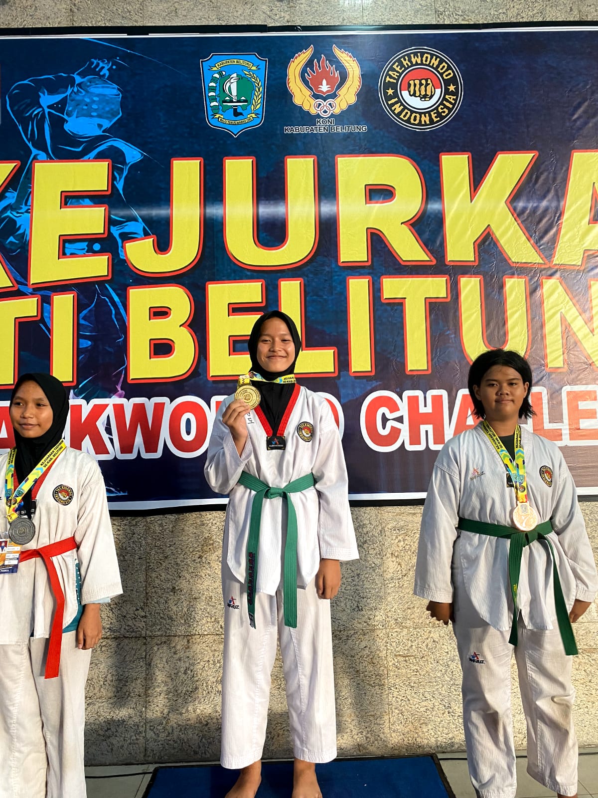 Juara 1 Kelas Prestasi dan Kelas Pemula Kyorugi Taekwondo dalam Kejurkab TI Belitung Juara 1 Kelas Prestasi dan Kelas Pemula Kyorugi Taekwondo dalam Kejurkab TI Belitung